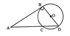 In the given figure,BD passes through centre O,AB=12 and AC=8.What is the radius of the circle?
