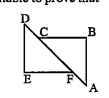 In the given figure barBc parallel barEF,BC=EF and DF=AC which congruency axiom is are suitable to prove that Delta BC =DeltaEFD?