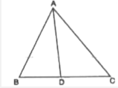 यदि आकृति में AD, angleA को समद्विभाजित करता है तथा AB = 12 cm, AC = 20 cm और BD = 5 cm हो, तो CD का मान होगा-