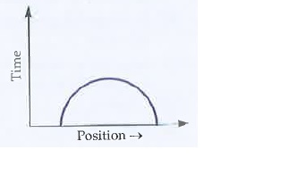 Is the time variationof position, shown in the adjacent figure, observed in nature ?