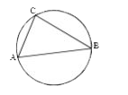 The figure shows a circle of diameter AB and radius 6.5 cm. If chord CA is 5 cm long, find the area of triangle ABC