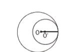Two circles touch internally and their centres are O and Oc as shown. The sum of their areas is 180pi  sq. cm. and the distance between their centres is 6 cm.      What is the diameter of the larger circle ?