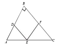 In the adjoining figure ABC is a right angled triangle, BDEF is a square, AE = 7.5 cm and AC = 18 cm. What is the area of triangle ABC?