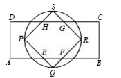 In the adjoining figure ABCD is a rectangle in which length is twice of breadth. H and G divide the line CD into three equal parts. Similarly points E and F trisect the line AB. A circle PQRS is circumscribed by a square PQRS which passes through the points E, F, G and H. What is the ratio of areas of circles to that of rectangle?