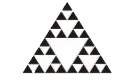 In the diagram, all triangles are equilateral. If AB = 16, then the total area of all the black triangles is