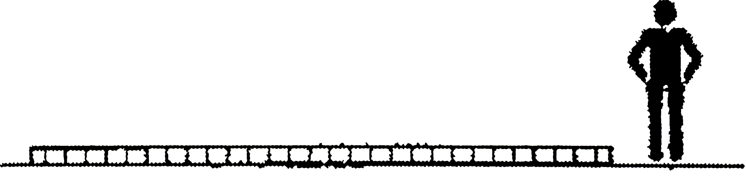 On a smooth horizontal plane, a uniform string of mass M and length L is lying in the state of rest. A man of the same mass M is standing next to one end of the string. Now, the man starts collecting the string. Finally the man collects all the string and puts it in his pocket. What is the displacement of the man with respect to earth in the process of collection ?