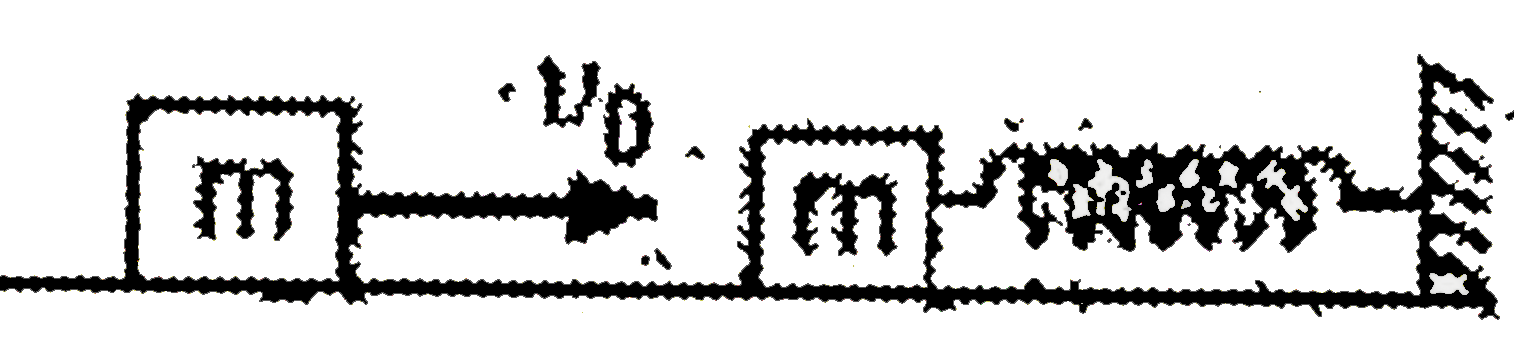 In the figure shown surface is frictionless and spring is in natural condition. If x(1), x(2)