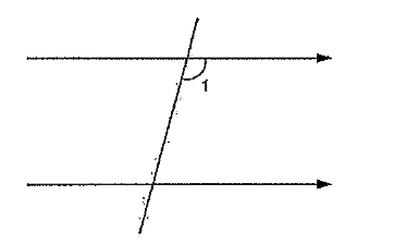 For two  parallel  lines and a  transversal  , angle1=74^(@).  For which pair of angle measures is the sum  the least ?