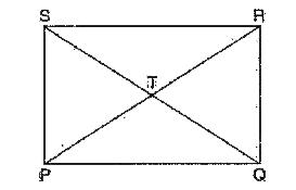 In the given figure, if PQRS is a rectangle, then what type of a triangle is PTQ?