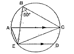 Chord ED||diameter AC. Determine angle CED.