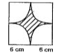 The quadrants shown in the given figure are each of diameter  12 cm . What is the area of the shaded protion?