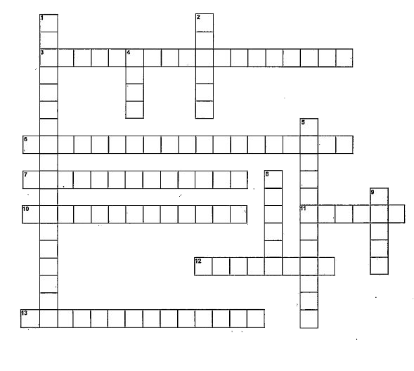 Solve the following crossword using the given clues:        ACROSS    3. Principle relating to the apparent weight of a body when immersed in water.    6. Pressure caused by the weight of the air    7. Forces that require physical contact between objects    10. The force that exists between two magnets.    11. Unit of force    12. The resistance to movement that occurs when two bodies are in contact    13. The state when aperson does not feel any sensation of weight.    DOWN    1. The pull of the earth    2. SI unit of pressure    4. Measure of the amount of matter in a physical body    5. The upward force that a fluid exerts on an object that is immersed in the fluid.    8. The force with which the earth pulls a body towards its centre.    9. Something that tends to cause movement of a body.