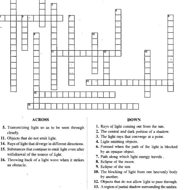 Solve the following crossword with the belp of the given claes.