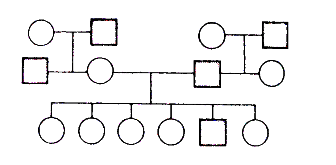 This pedigree is of a rare trait, in which children have extra fingers and toes. Which one of the following patterns of inheritance is consistent with this pedigree