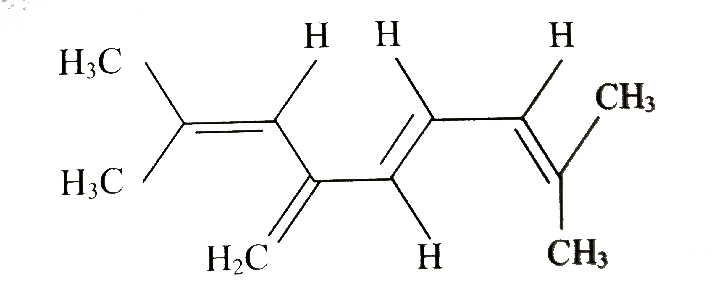 The total number of pi-bond electrons in the following structure is