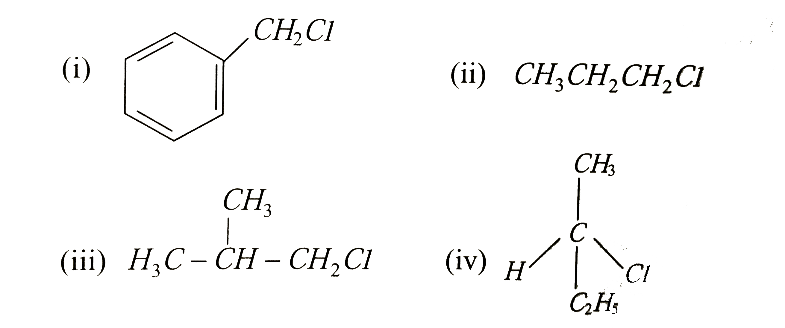 Which of the following compounds will undergo racemisation when solution of KOH hydrolyses