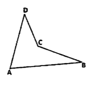 If in the following figure (not to scale), angleDAB + angleCBA = 90^@, BC = AD, f.B = 20 cm, CD = 10 cm then the area of the quadrilateral ABCD is: