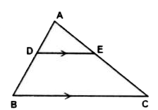 In the given figure, if DE II BC , AD = 2.5 cm, DB = 3.5 cm and EC = 4.2 cm, then the measure of AC is: