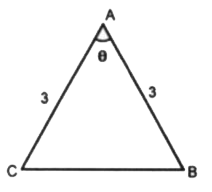 In the given figure 6 ABC, if 0 = 80^@, the measure of each of the other two angles will be: