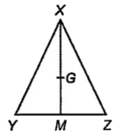 In triangle XYZ, G is the centroid. If XY = 11cm,VZ = 14cm and XZ = 7 cm, then what is the value (in cm) of GM ?