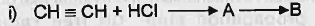 The equations for two chemical reactions are given below: