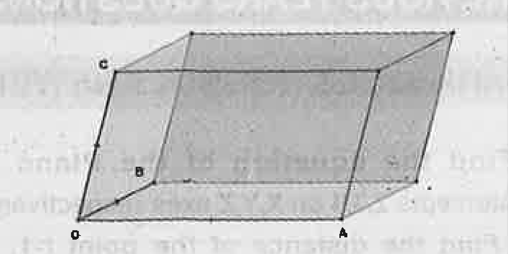 bar(OA)=i+2j+3k   bar(OB)=i-2j+4k   bar(OC)=2i+3j+k   are adjacent sides of the parallelopiped.   Find the base area of the parallelopiped.   (Base determined by bar(OA) and bar(OB))