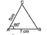 Draw the triangle shown below in your note book. Draw triangle ABP, BCQ, CAR of same area with measurements given below.   angleBCQ = 60^@