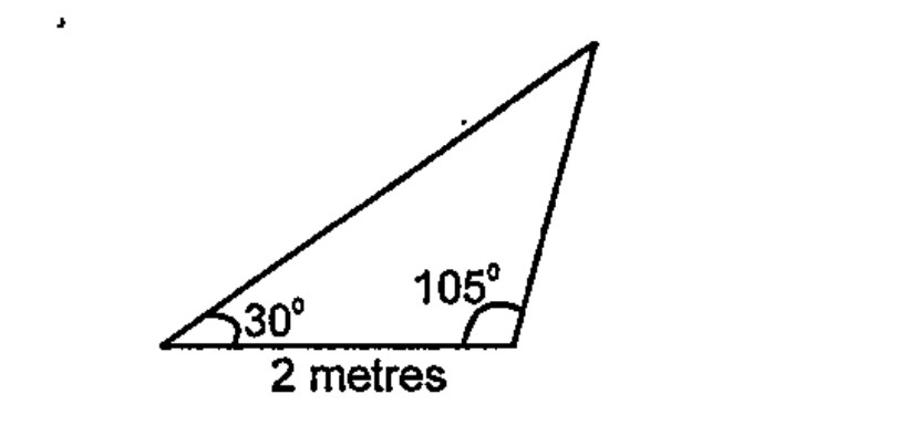 Calculate the perimeter of the triangle shown below.   .
