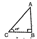 In the figure AB = PQ, PR = 2 cm   Find the area of  triangle ABC to correct to cm.   [ sqrt2 = 1.41 ]