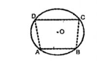 In the picture ABCD is a quadrilateral, AB is parallel to CD. Also AB=12cm and radius of the circle 10cm.   What is the distance from center to AB.