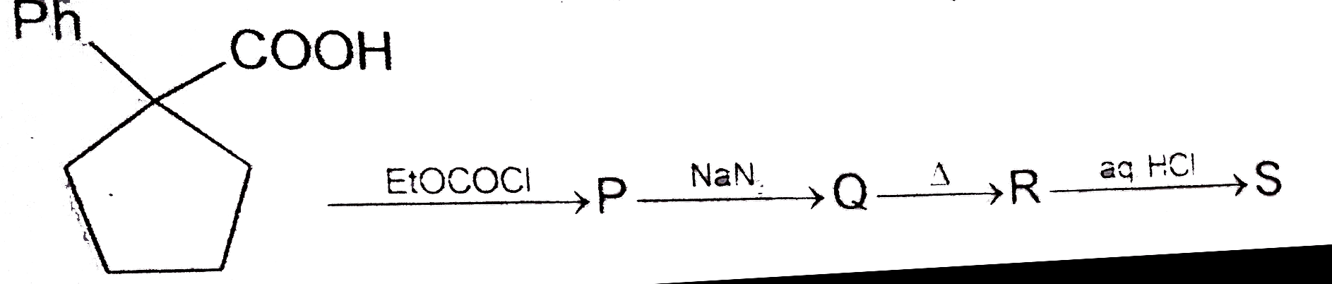 Consider the following reaction sequence and Identify S?