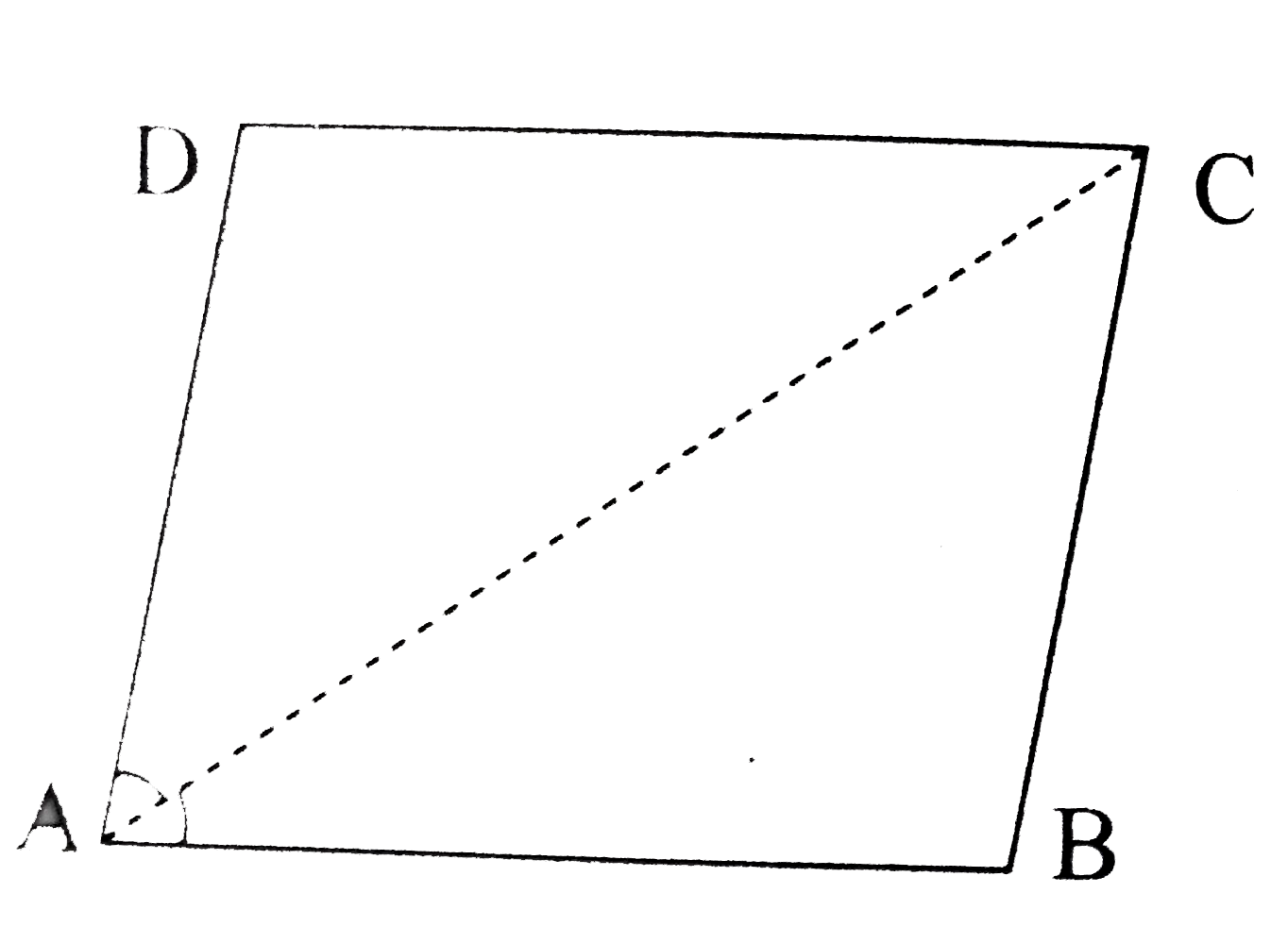 Diagonal AC of a parallelogram ABCD bisects angleA. Show that   (i) it bisects angleC alo (ii) ABCD is a rhombus.