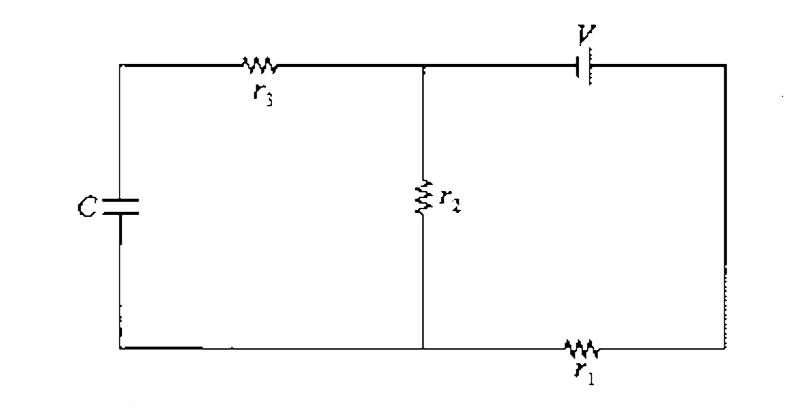 In the circuit shown in figure, the final voltage drop across the capacitor C is :