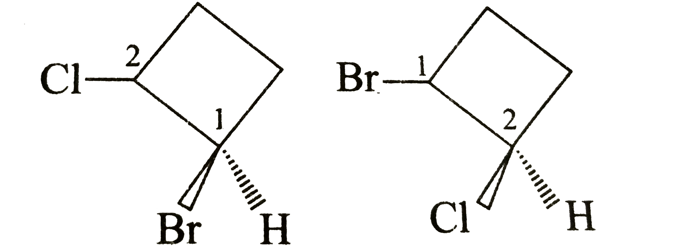 The configuration of 1 and 2 carbon atom in the following compounds is