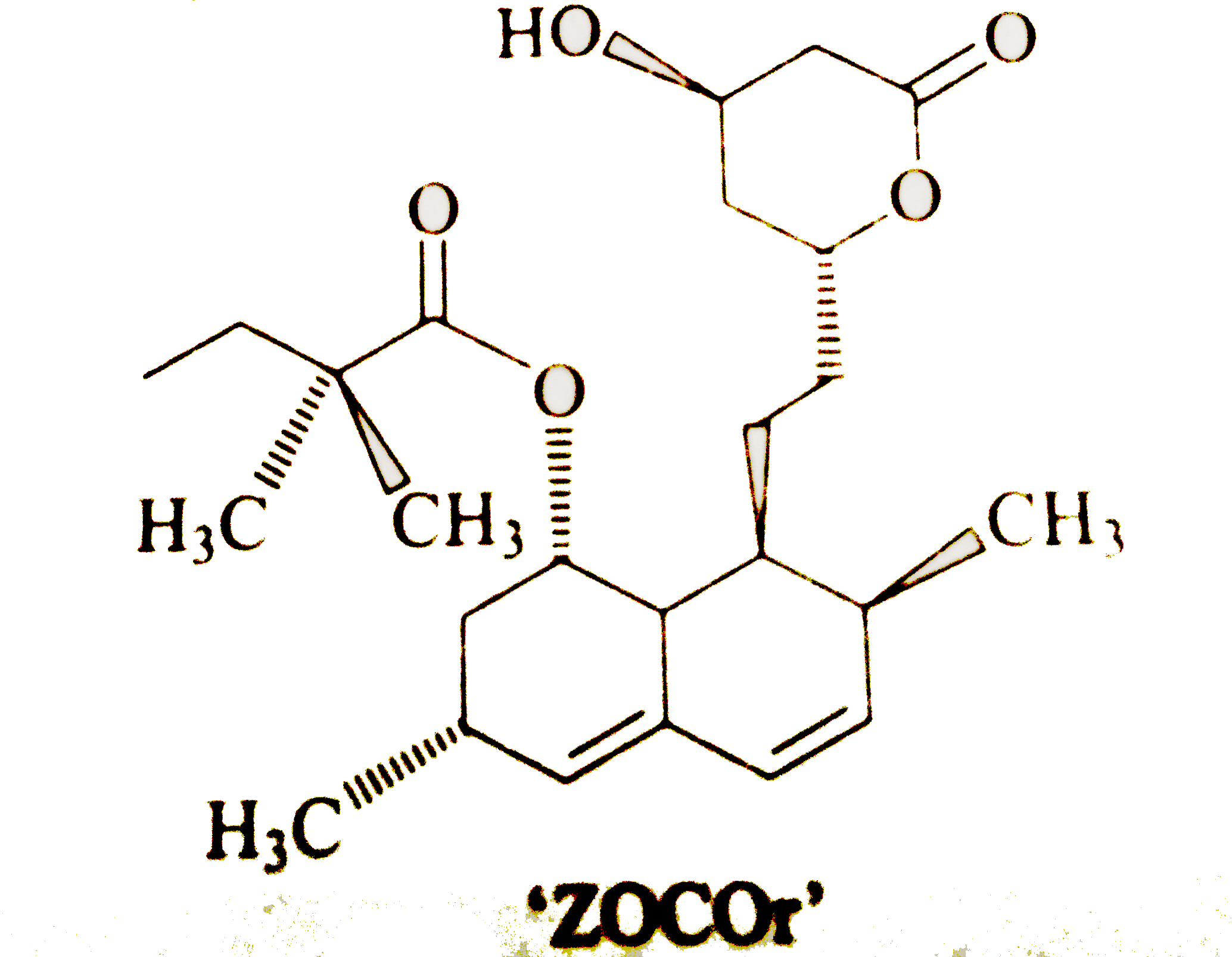 How many stereogenic centers have 'R' configuration in following compound zocor.