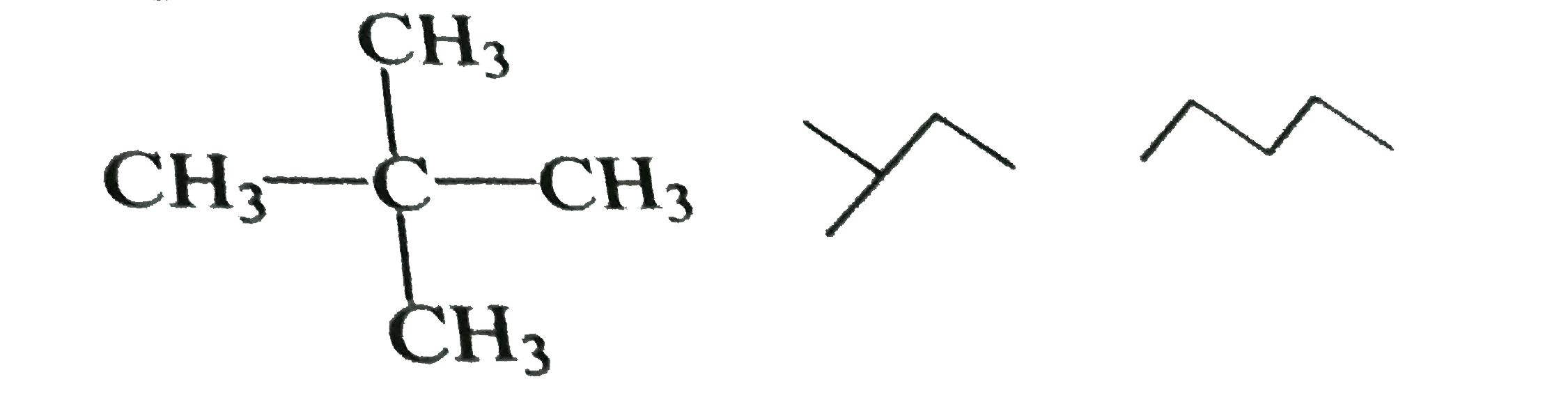 Arrange the following alkanes in decreasing order of their heat of combustion: