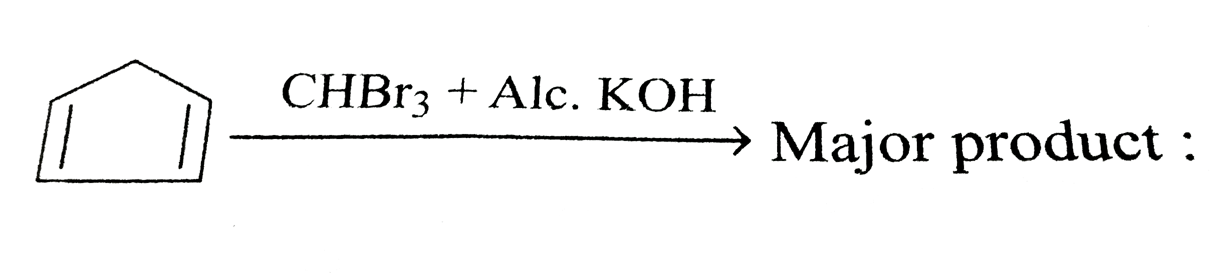 Choose the correct product for the following reaction :
