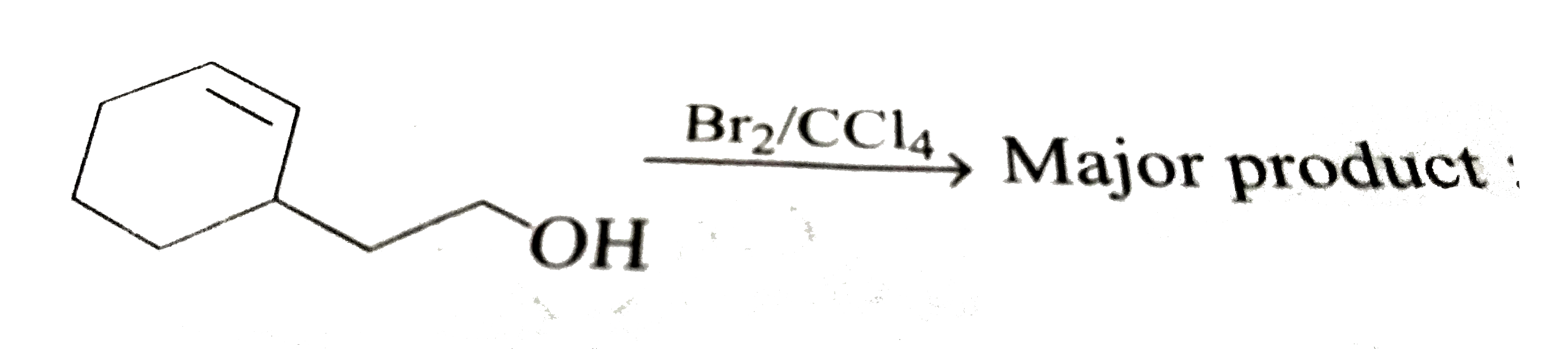 Give the major product of following reaction