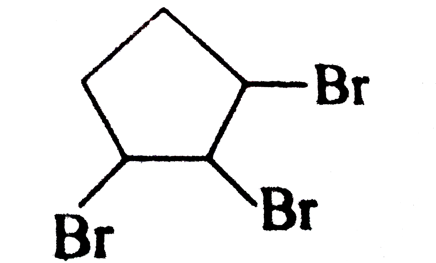 Devise a synthesis of following compoind from cyclopentane: