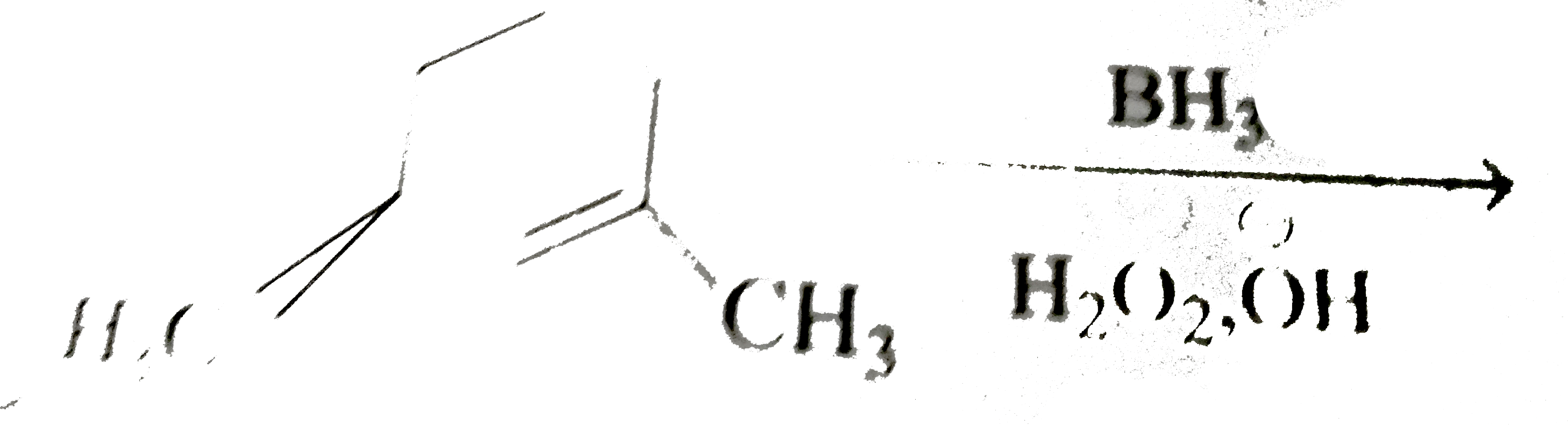 Draw the product of following reaction with stereochemistry: