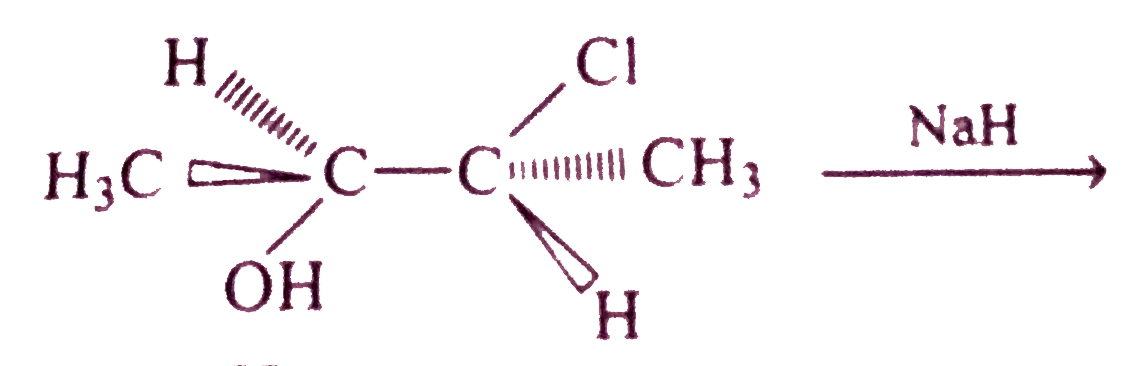 Find the product of the following reaction with sterechemistry.