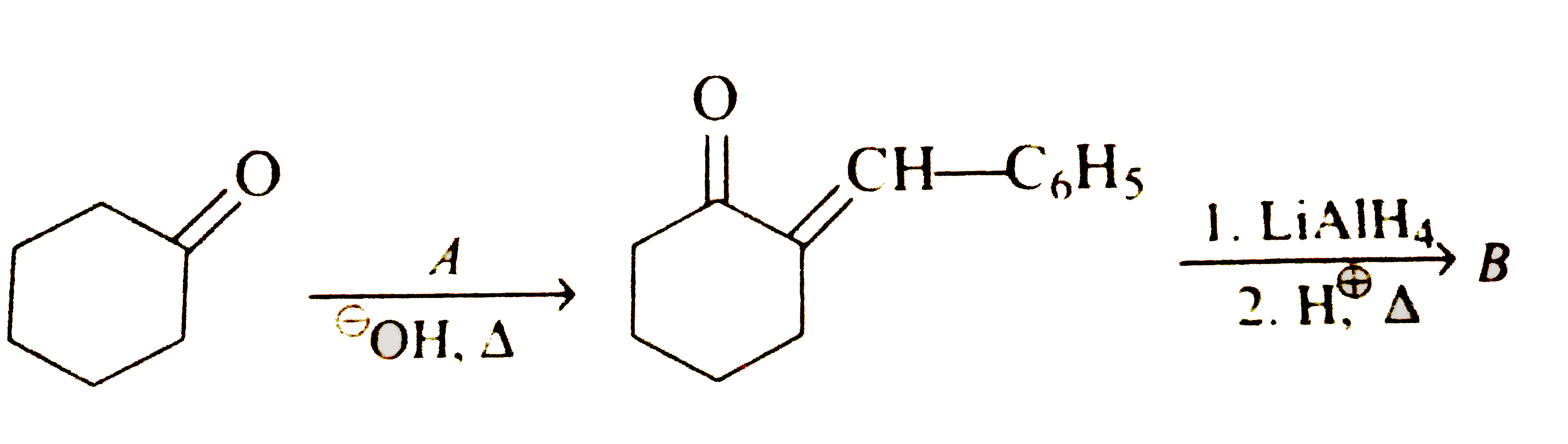 Reactant (A) and product (B) are respectively :