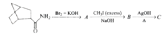 Consider the following sequence of reactions ,      Identify product C :