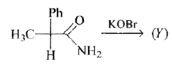 Product (Y) of the reaction :