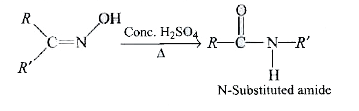 Passage-2   Ketoxime when heated with certain reagents undergoes rearrangement to form amides. This is known as Beckmann's rearrangement.      Mechanism:         Find out (X) :