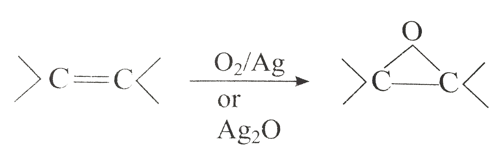 Oxidation without clevage of sigma bond takes place in alkenes.      Presence of unsaturation in alkenes is detected by using Baeyer's reagent. Alkenes decolourise pink colour of Baeyer's reagent. In presence of Baeyer's reagent, 'syn' addition of -OH groups takes place on both carbons of double bond. The net reaction can be given as,   R-CH=CH-R overset(KMnO(4))underset(OH^(-))to R-overset(OH)overset(|)(CH)-overset(OH)overset(|)(CH)-R   Ozonolysis of alkenes gives ozonide, which on further hydrolysis gives aldehyde and/ or ketone.      ortho Xylene on reductive ozonolysis will be: