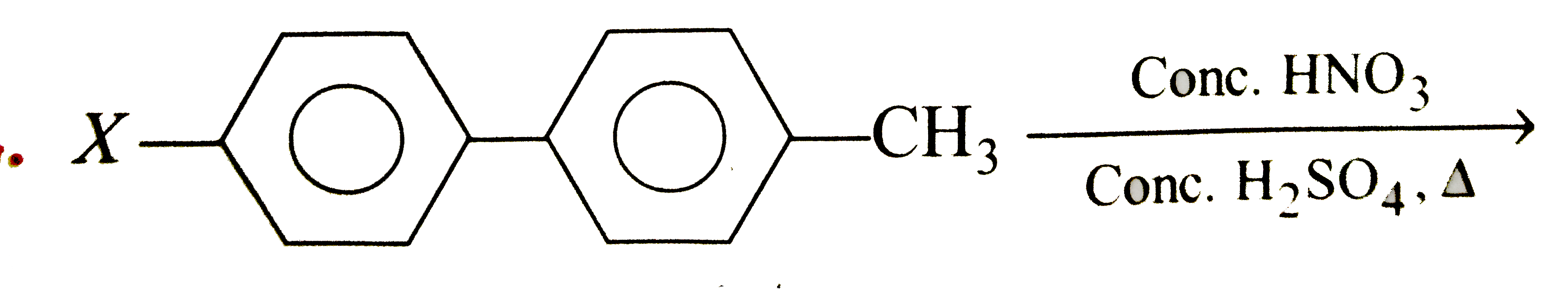 Aromatic hydrocarbon can show electrophilic substitution reaction, oxidation and acidic nature. If alkyl group attached to benzene ring has alpha-H atom,  it is oxidiesd into-COOH group. The electrophilic sustittion in aromatic compounds takes The at the position where most stable sigma complex is formed :      the product formed is/are: