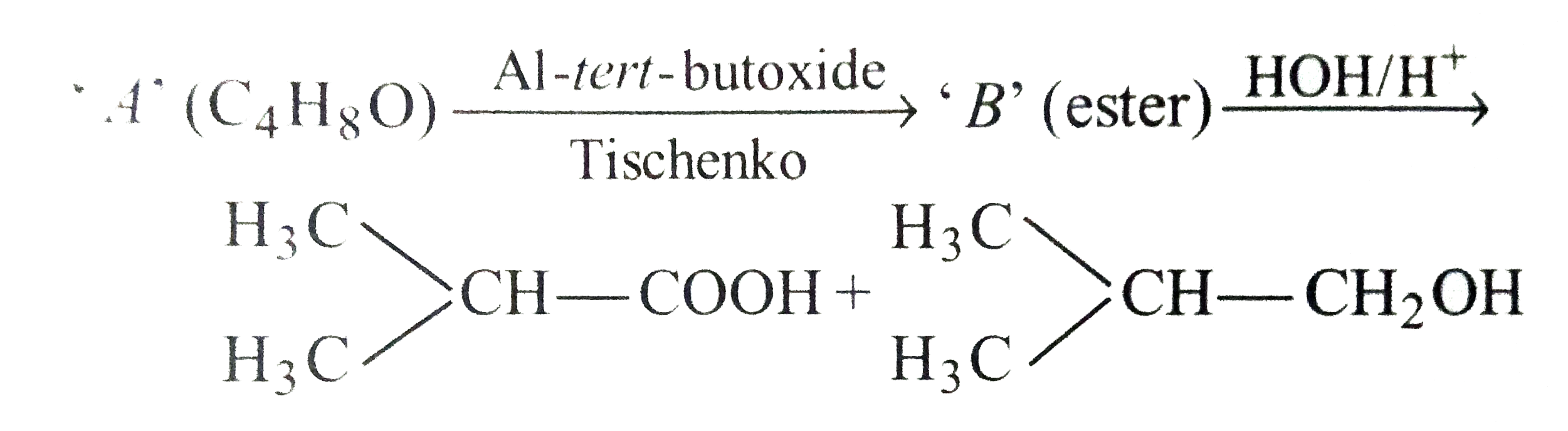 Aldehyde      'A' and 'B' are :