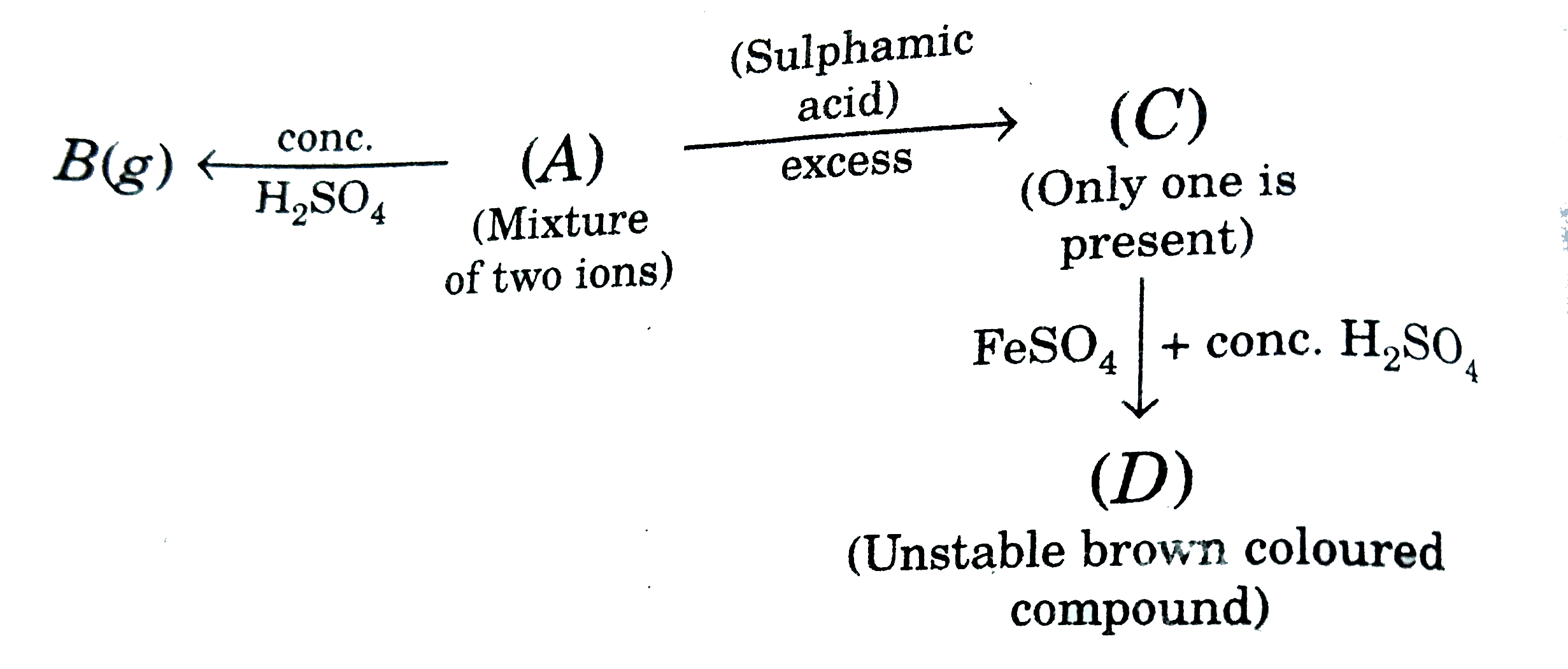 What is the hybridisation of central atom of (D)?