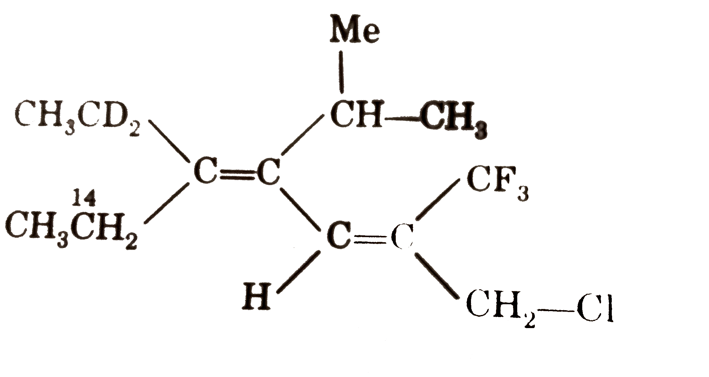 Configuration of both the double band in this compound respectively are :